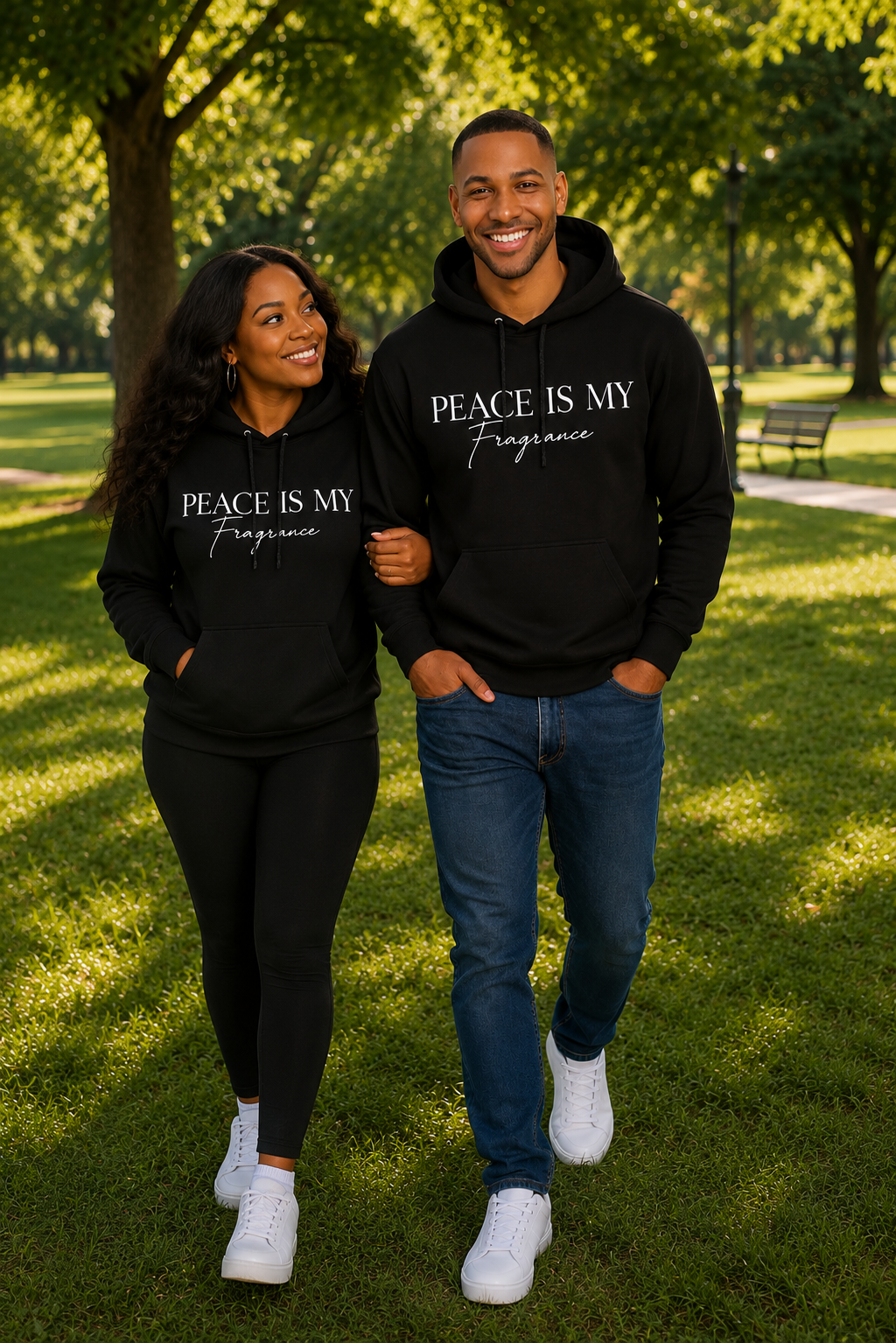 Peace Is My Fragrance Unisex Lounge Hoodie (Unisex)