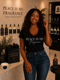 Peace Is My Fragrance Essential V-Neck Tee