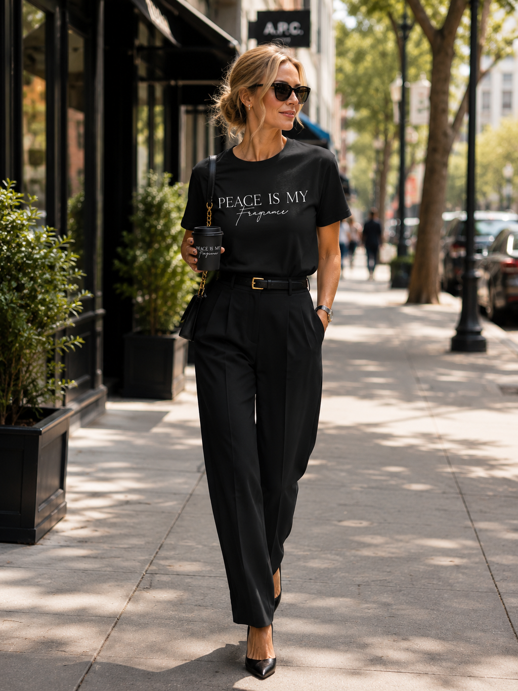 Peace Is My Fragrance Premium Crew-Neck Tee