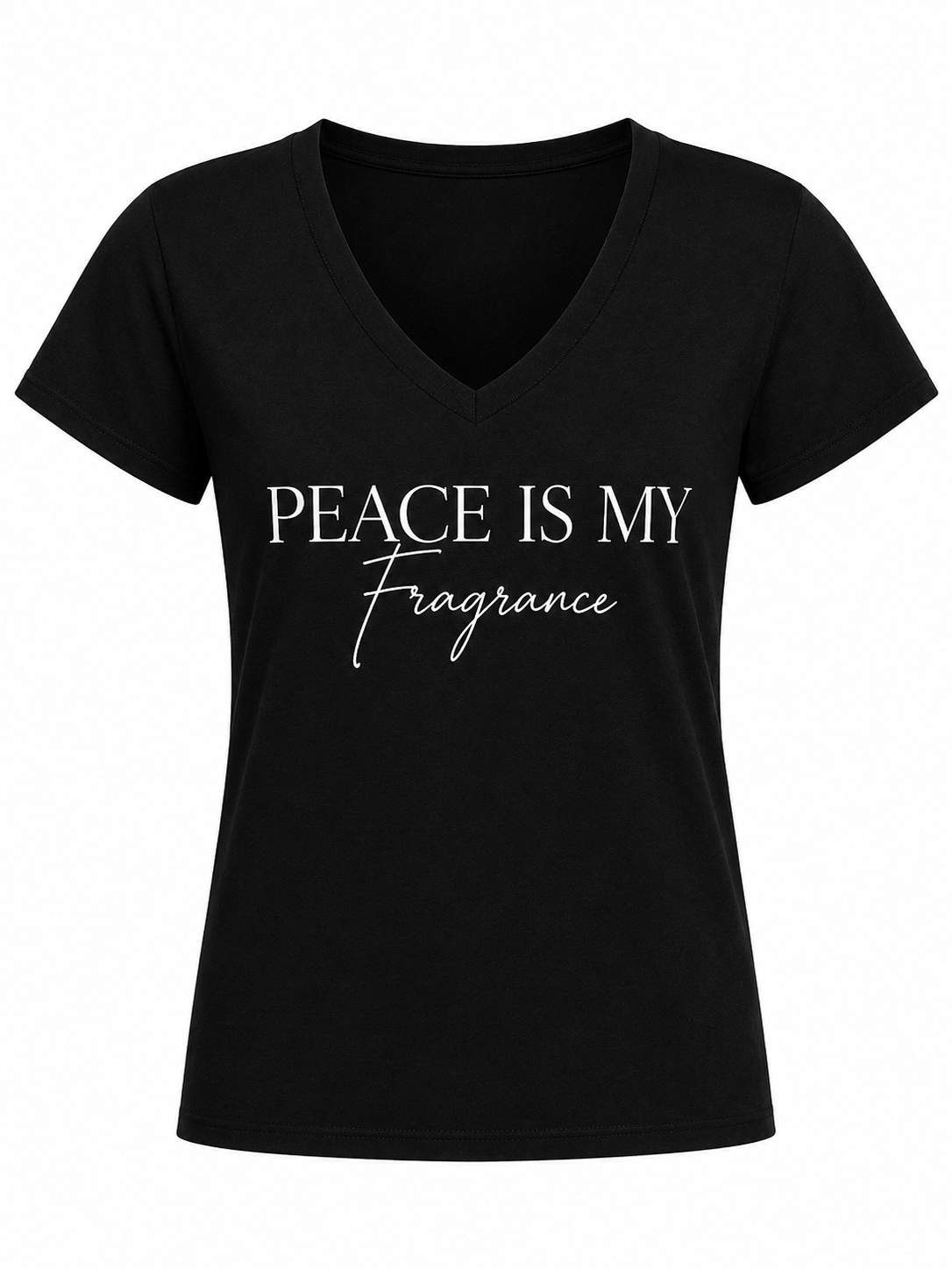 Peace Is My Fragrance Essential V-Neck Tee